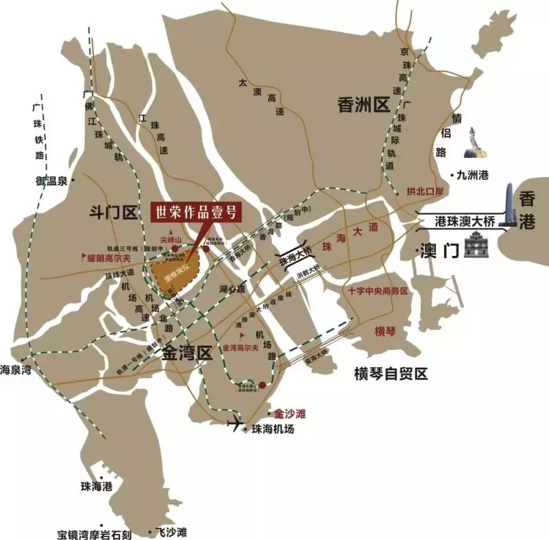 珠海市旅游地图(珠海旅游地图高清版大图)