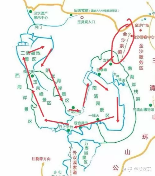 三清山各景点之间距离(三清山各景点之间距离多远)