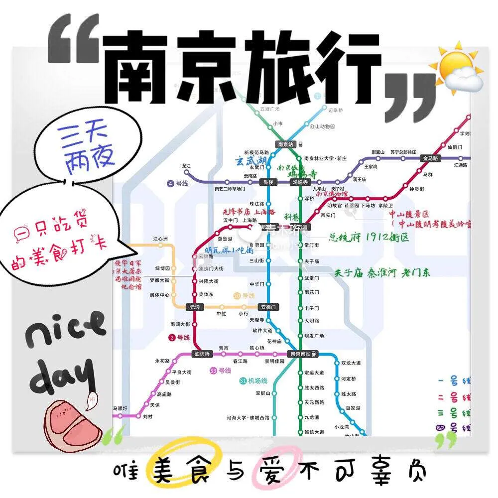 南京二日游攻略(南京二日游攻略自由行)