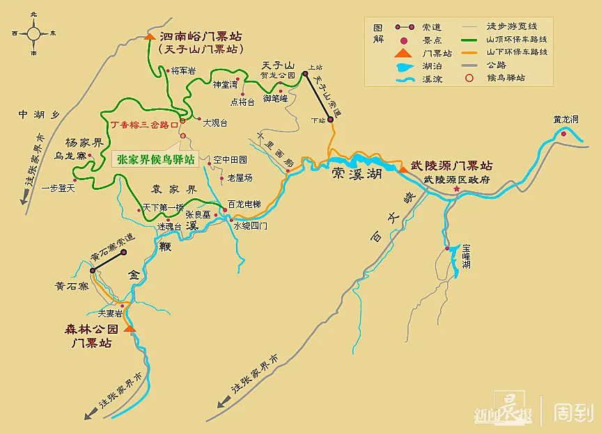 张家界森林公园三日游最佳路线(张家界森林公园三日游最佳路线图片)