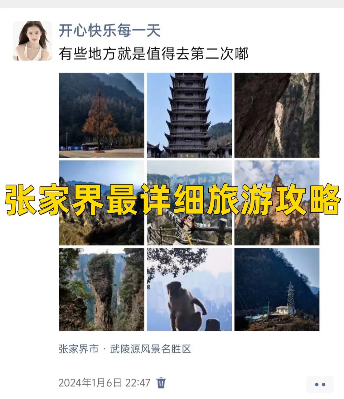 张家界旅游旅游记(张家界旅游攻略游记)