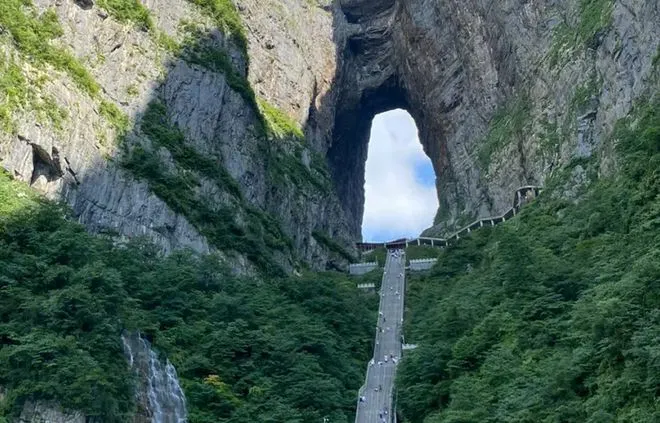 张家界天门山景点线路(张家界天门山旅游攻略路线图)