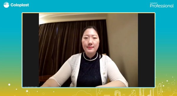 复旦大学附属儿科医院副主任护师、中华护理学会伤口造口失禁专业委员会专家库成员陈劼女士为康乐保WOCF儿童造口护理论坛致开幕词。